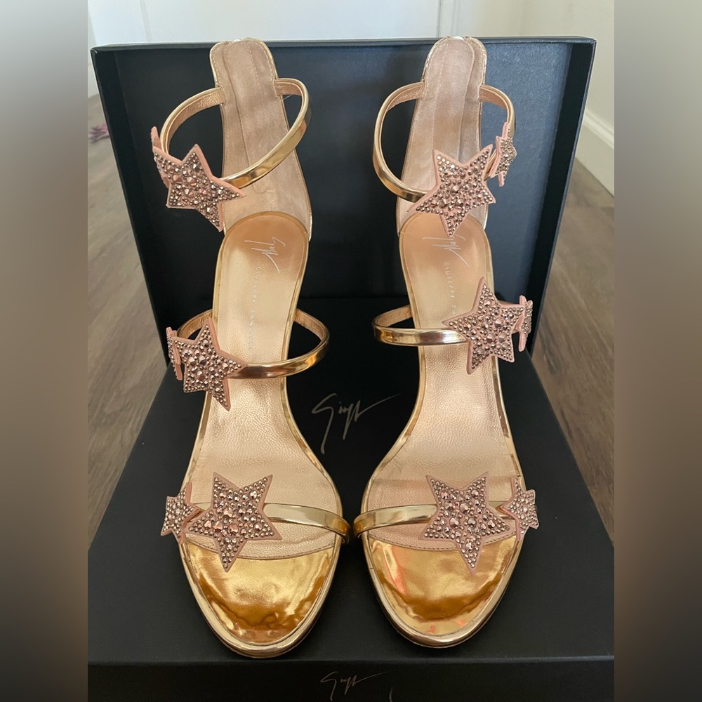 Giuseppe Zanoti Shooting Star Heel Rose Gold EU 40 / US 10)